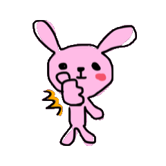 [LINEスタンプ] うさぎのような子