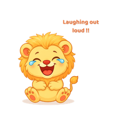 [LINEスタンプ] かわいいベビ―ライオンスタンプ（無料）