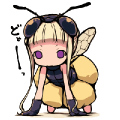 [LINEスタンプ] 蜂の娘の日常vol.03
