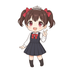 [LINEスタンプ] ♡ちびキャラスタンプ（全身ver.）♡
