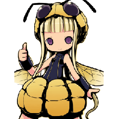 [LINEスタンプ] 蜂の娘の日常vol.02