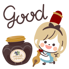 [LINEスタンプ] Girlyちゃんおとぎの国・Work