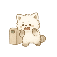 [LINEスタンプ] 白いもふもふレッドパンダー通勤トラブル