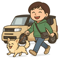 [LINEスタンプ] スイカ畑でわらびと散歩