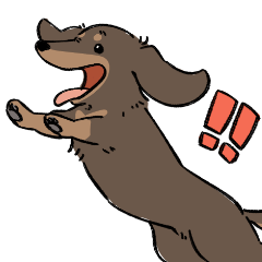 [LINEスタンプ] ミニチュアダックス・チョコタン
