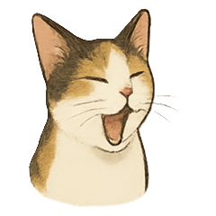[LINEスタンプ] 三毛猫の表情図鑑