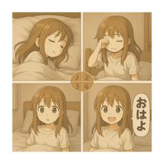 [LINEスタンプ] 4コマ漫画でスタンプ
