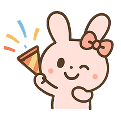 [LINEスタンプ] ふわふわリボンうさぎの日常スタンプ