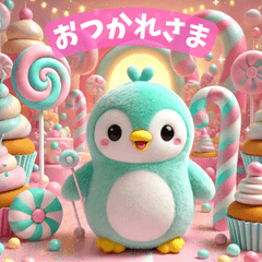 [LINEスタンプ] 癒される♡かわいいふわふわペンギン第2弾