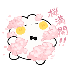 [LINEスタンプ] うさぎっぽいのほふ6《春》