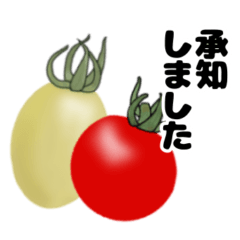 [LINEスタンプ] シンプルなトマトのデザインの敬語スタンプ