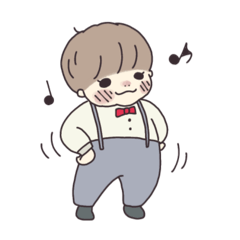 [LINEスタンプ] かわいい男の子2歳