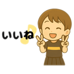 [LINEスタンプ] 元気なテニス少女みぃちゃんの日常スタンプ