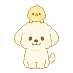 [LINEスタンプ] トイプードルのプチくんとひよこくん