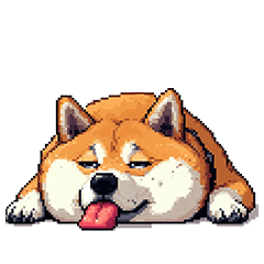 [LINEスタンプ] 5月病な太っちょ柴犬 やる気無し