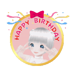 [LINEスタンプ] 動くVTuber まるしろの一日