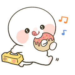 [LINEスタンプ] もちぷに◎たべものとか