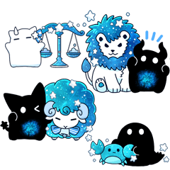 [LINEスタンプ] 12星座とホシクイ2