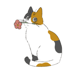 [LINEスタンプ] みけねこのぶく