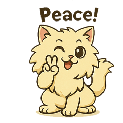 [LINEスタンプ] ペルシャ猫のモフモフきもち