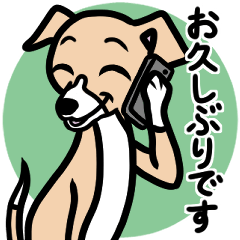 [LINEスタンプ] 【フォーン2】1年中使える♡パピーイタグレ