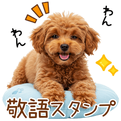 [LINEスタンプ] 敬語で伝える♡トイプードル
