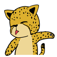 [LINEスタンプ] 退屈なチータさん