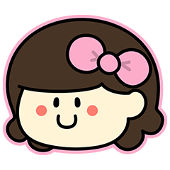 [LINEスタンプ] あのりぼんの子【毎日使える】