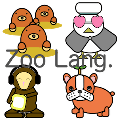 [LINEスタンプ] Zoo Lang.（ズーラング）