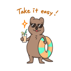 [LINEスタンプ] ゆる〜いクアッカワラビー