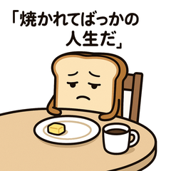 [LINEスタンプ] ブラックすぎる食べ物たちの日常