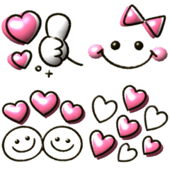 [LINEスタンプ] ぷっくりシンプル可愛い♡女の子
