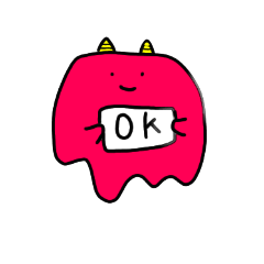 [LINEスタンプ] とろけるカラフル鬼さん