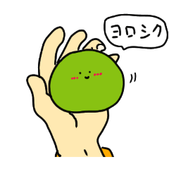[LINEスタンプ] 手のひらのおもち～抹茶餅＆檸檬餅