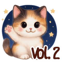 [LINEスタンプ] Vol.2☆【敬語】ふわふわ三毛猫
