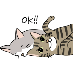 [LINEスタンプ] 猫の太郎丸とヤマト