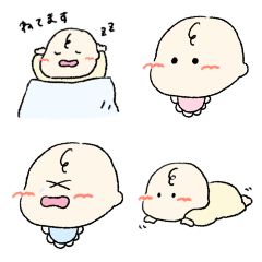 [LINEスタンプ] ゆるゆる赤ちゃん（0歳）