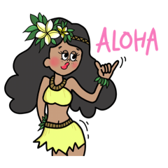 [LINEスタンプ] Tropical♡Vibes