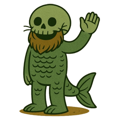 [LINEスタンプ] なまけうおじいさん