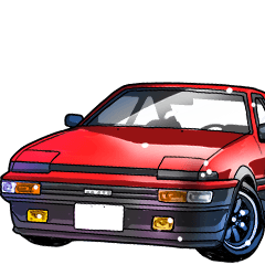 [LINEスタンプ] 車(走り屋02)クルマバイクシリーズ