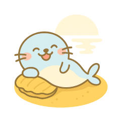 [LINEスタンプ] ぼんやりアザラシ・ゆるゆる日常編