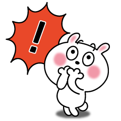 [LINEスタンプ] かわいいうさぎのスタンプ37(喜怒哀楽)
