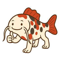 [LINEスタンプ] 歩く鯉