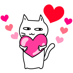 [LINEスタンプ] 素直になれない不器用な猫様18 動く猫様1