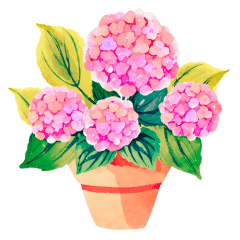 [LINEスタンプ] あじさいお花スタンプ2