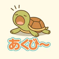 [LINEスタンプ] 悲しむカメとごめんね
