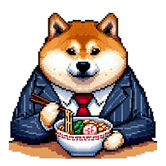 [LINEスタンプ] 社畜太っちょ柴犬 厳しい社会の敬語多め