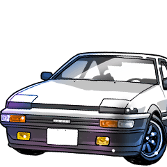 [LINEスタンプ] 車(走り屋04)クルマバイクシリーズ