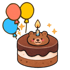 [LINEスタンプ] ハピバ！かわいいコラージュ！(P)