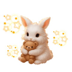 [LINEスタンプ] しろいうさぎとくろいうさぎPart3